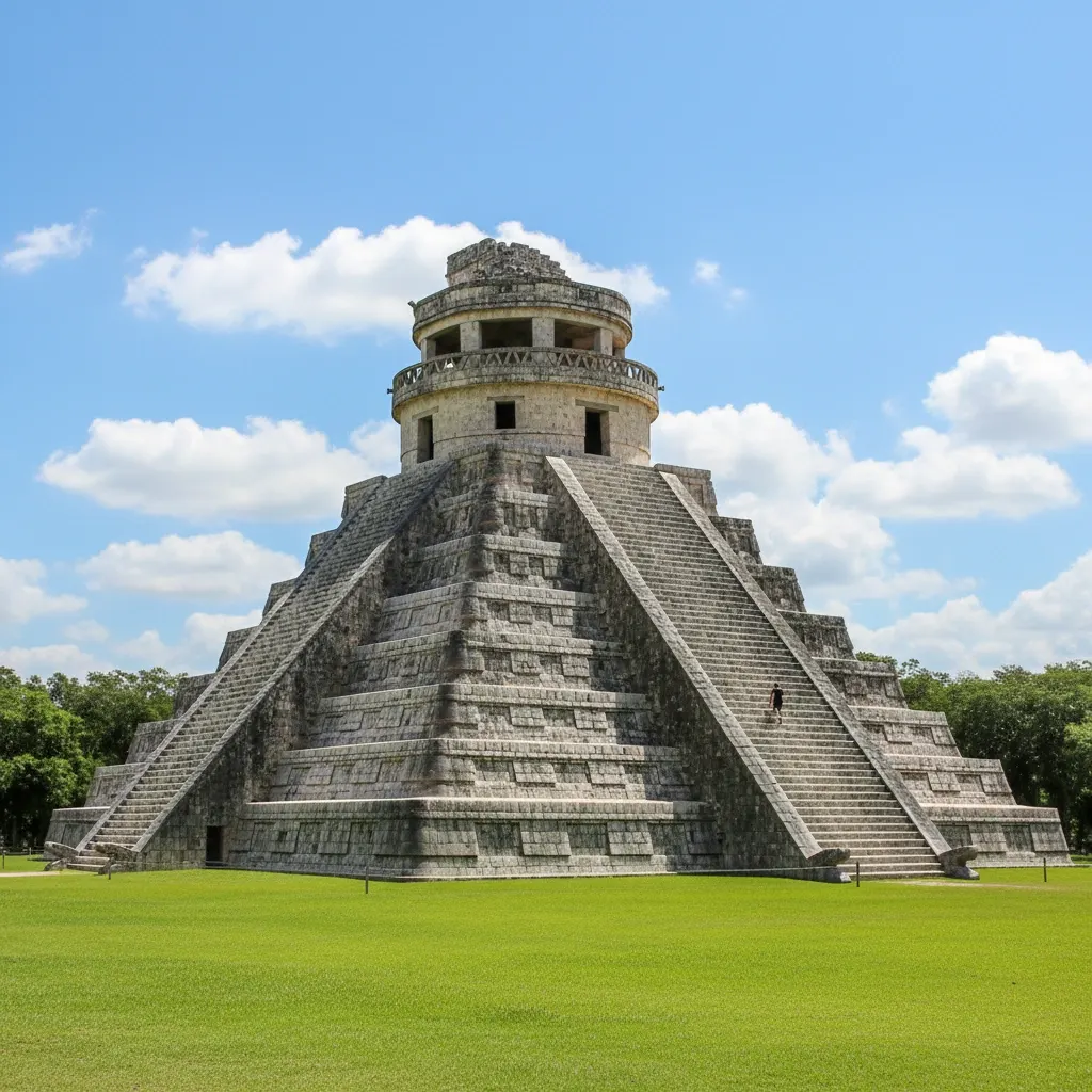 El Caracol circular observatory at Chichen Itza — ancient Mayan astronomical structure