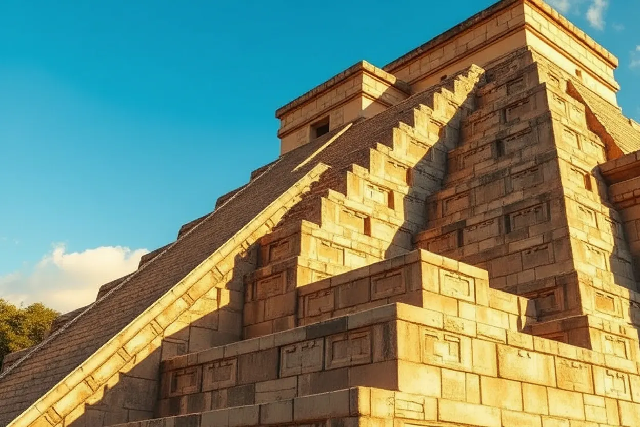 El Castillo pyramid at Chichen Itza archaeological site — UNESCO World Heritage and New Seven Wonder of the World